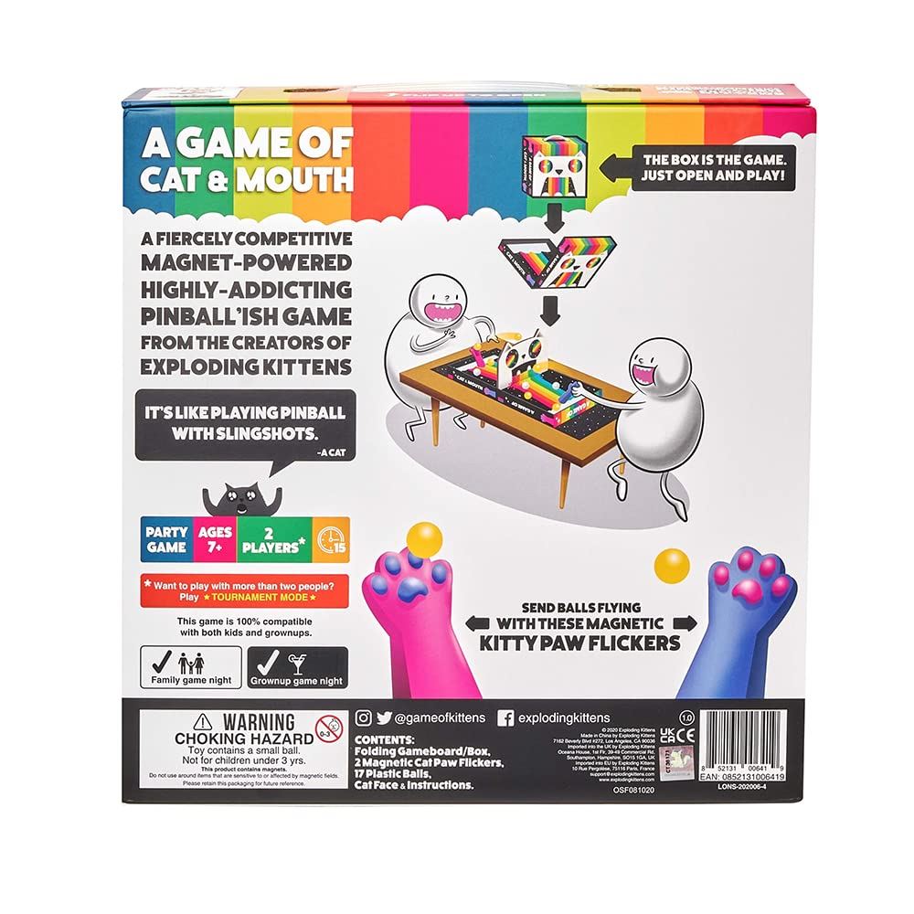 Exploding Kittens A Game of Cat & Mouth Card Party Board Game Ages 7+