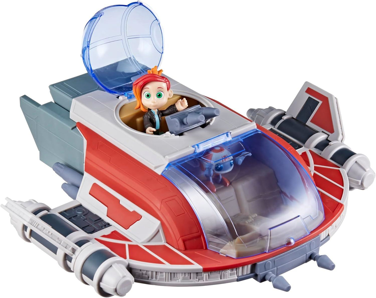 The Crimson Firehawk Ship & Action Figures F7878 Preschool Toys 17" (Star Wars: Young Jedi Adventures)