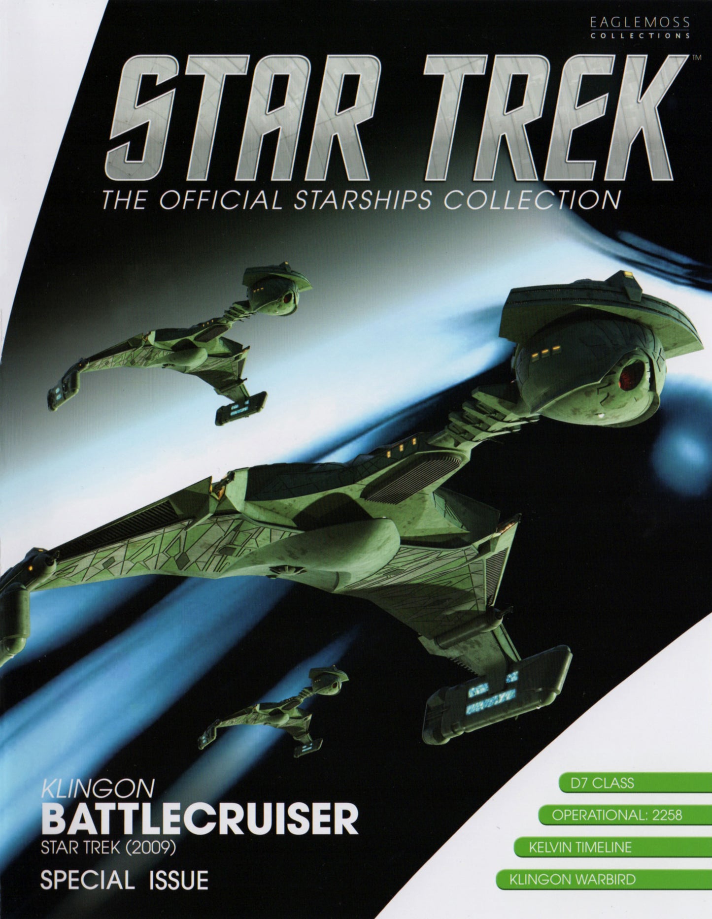 Eaglemoss STAR TREK Klingon Battle Cruiser Modèle moulé sous pression (édition spéciale #13)