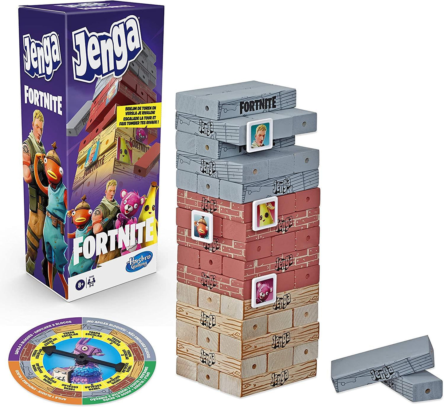 French/German Language JENGA Fortnite Edition Block Stacking Game