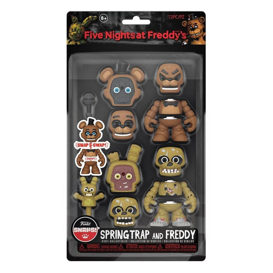 Funko Snaps! Springtrap and Freddy FNAF 2PK Vinyl Collectibles Age 8+ 12pcs