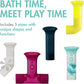 Boon Pipes Building Bath Toy Set B11379 – TOMY Creative Bath Tub Water Pipes & Tubes for Interactive STEM Water Play