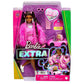 Barbie Extra Doll #14 Pink Outfit Sparkly Jacket and Pet Puppy Doll HHN06 Mattel