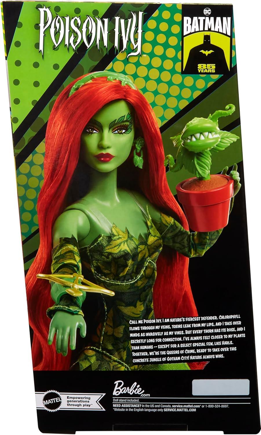 Barbie Signature Poison Ivy DC Batman 85th Anniversary Collectable Mattel HRM51