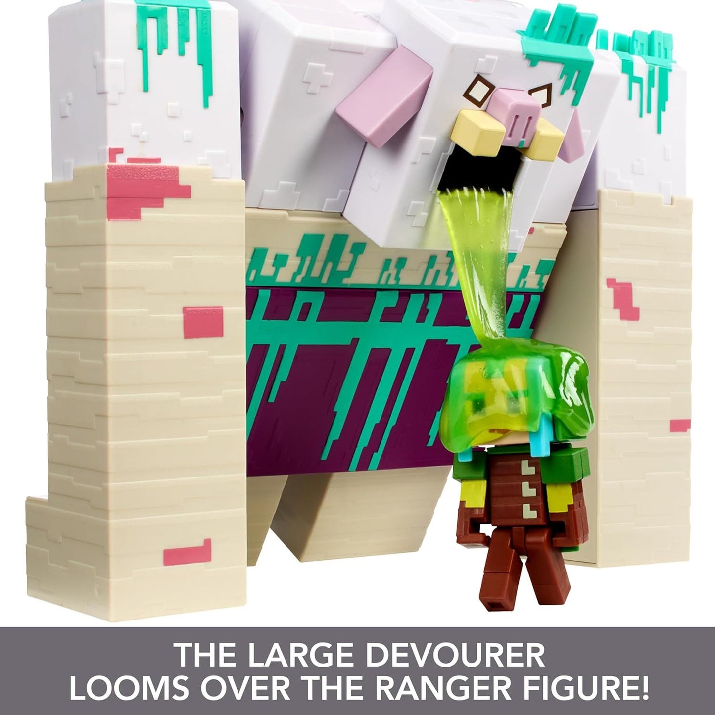 Minecraft Legends The Devourer Ranger + Slime HNC08 Action Figure Playset Mattel