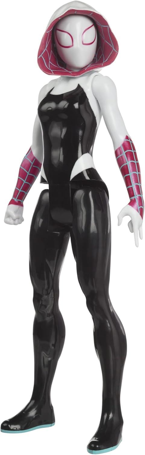 Spider-Gwen 12″ Action Figure – Marvel Spider-Man: Across the Spider-Verse Titan Hero Series F5704 by Hasbro | Movie-Inspired Ghost-Spider Hero Figure