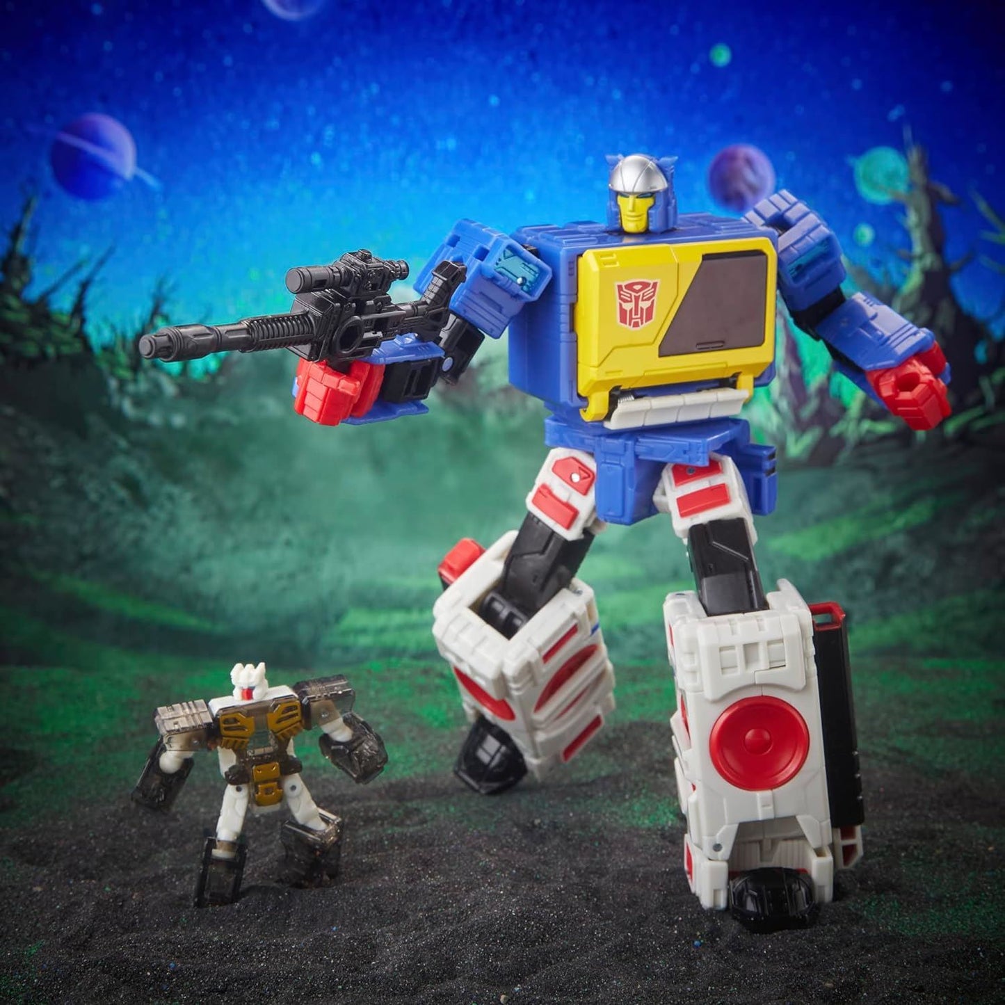 Twincast & Autobot Rewind F7208 7" Action Figures Transformers Legacy Evolution