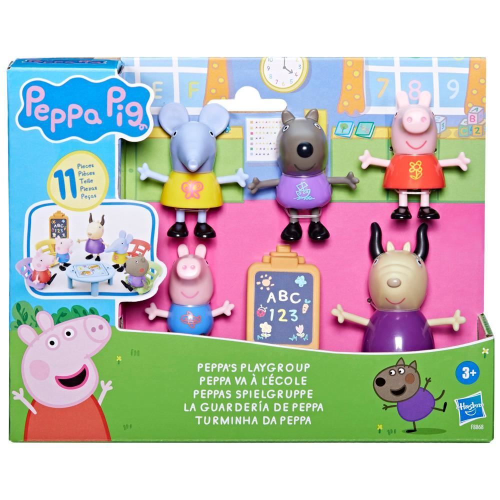 Peppa’s Playgroup F8868 – Peppa Pig 5-Figure Set with Classroom Accessories | Preschool Playset for Kids