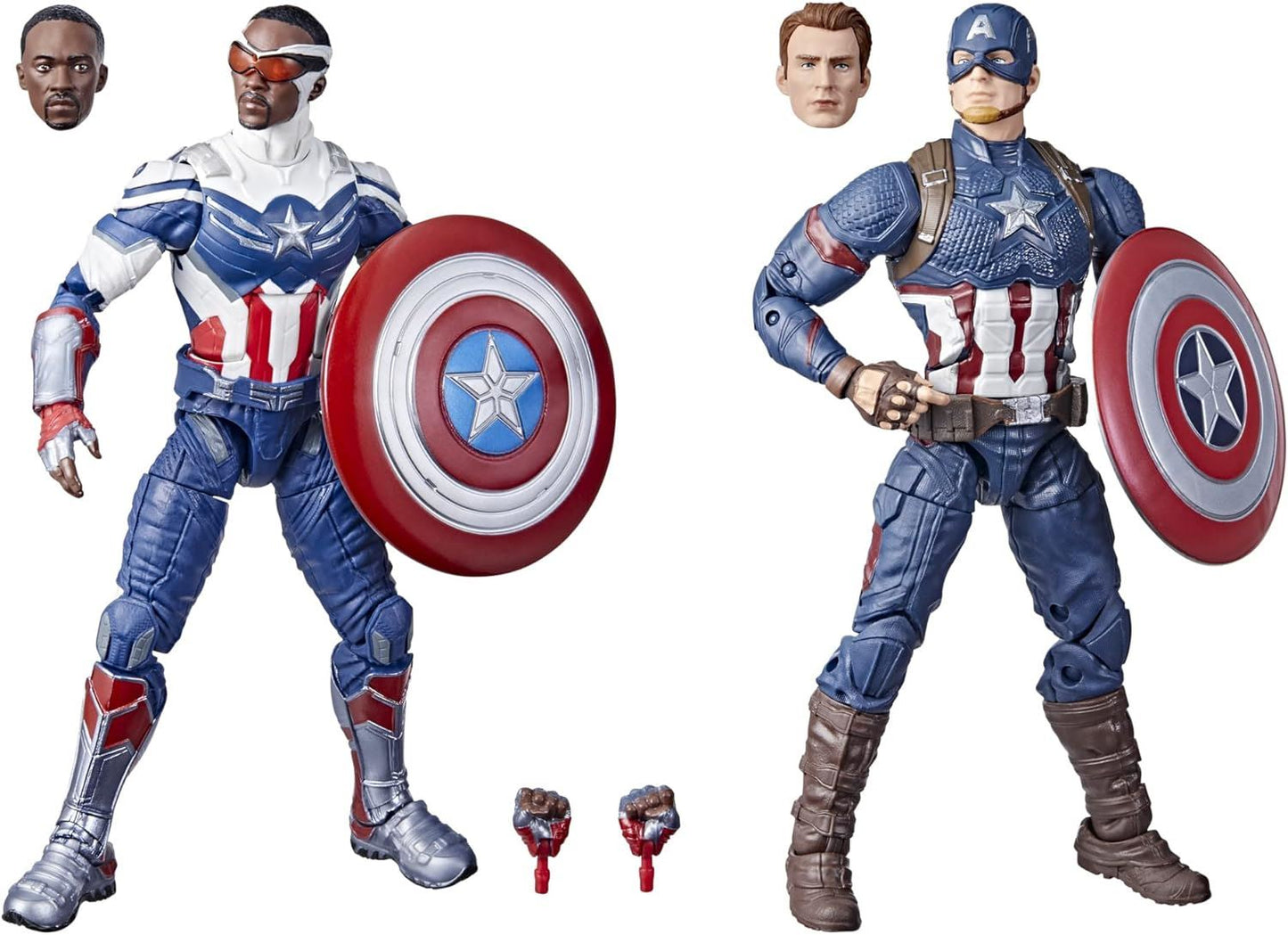 Captain America: Sam Wilson & Captain America: Steve Rogers F5880 Marvel Legends Series (Captain America)