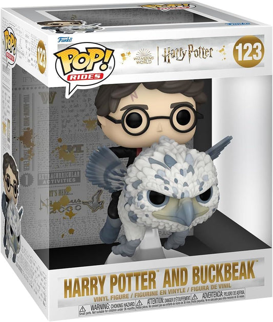 Harry Potter & Buckbeak #123 Pop! Rides Vinyl Figure 76008 – Funko Harry Potter Collectible with Hippogriff Ride Figure