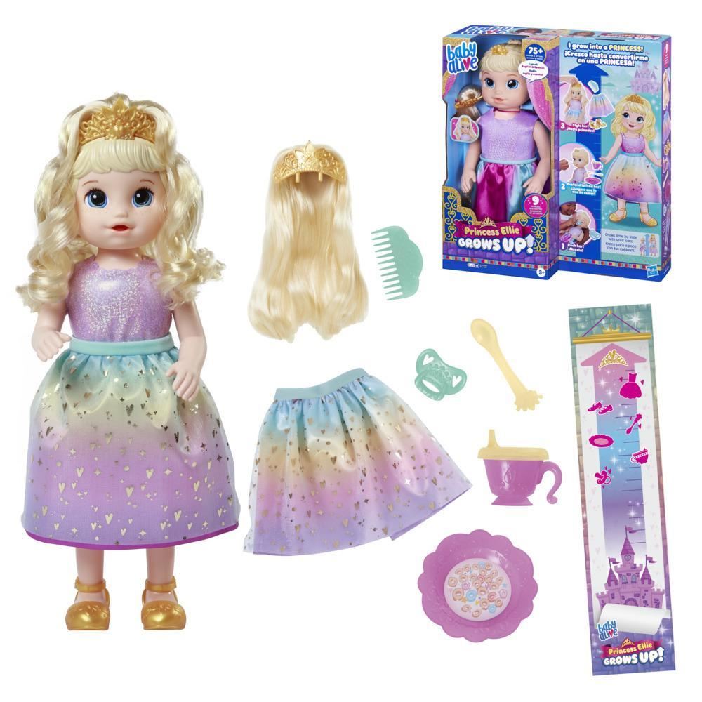 Princess Ellie Grows Up! Doll F5236 18" Growing Talking Baby Doll (Baby Alive)