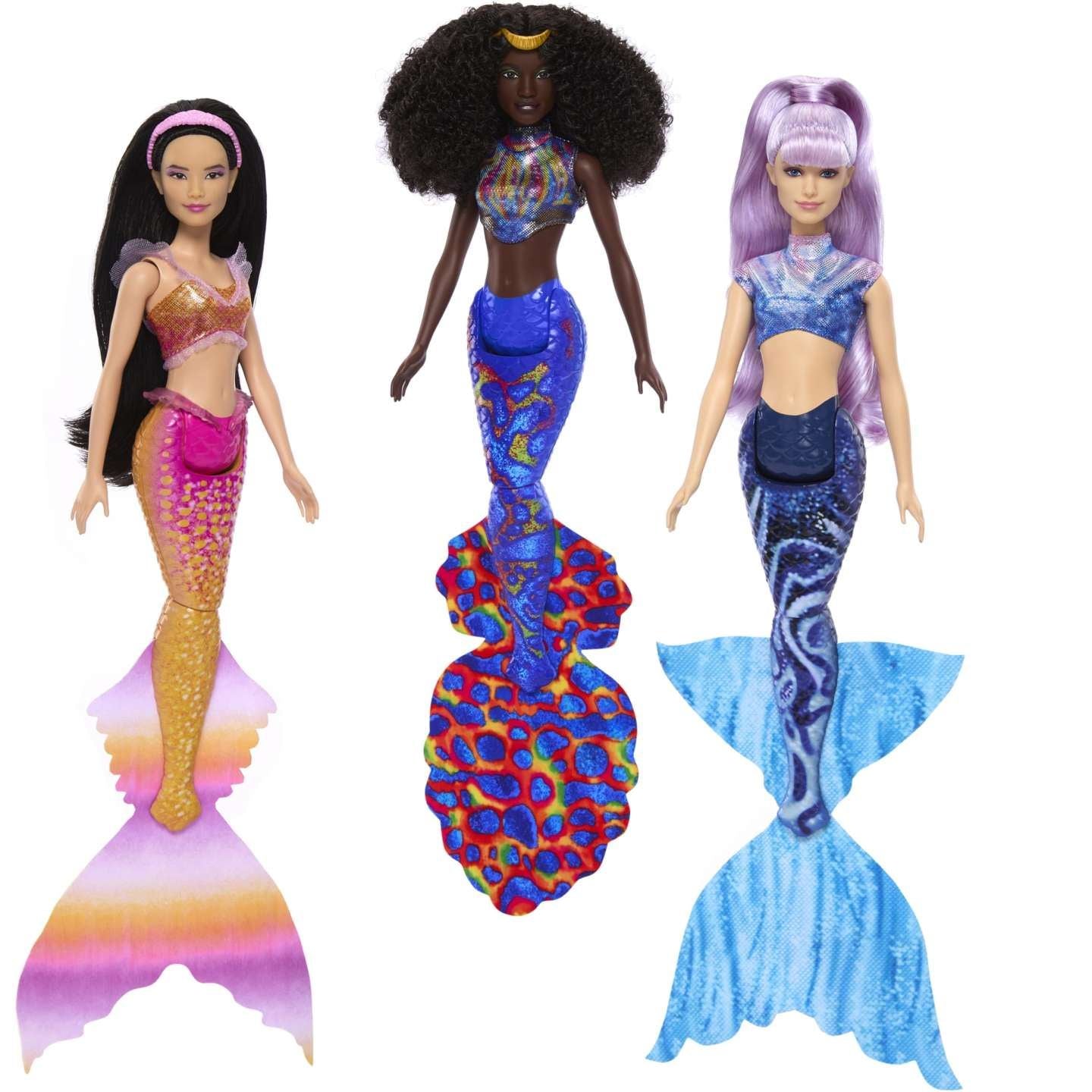 The Little Mermaid Ariel and Sisters Fashion Doll Set with 7 Mermaid Dolls HPT16 (Disney)