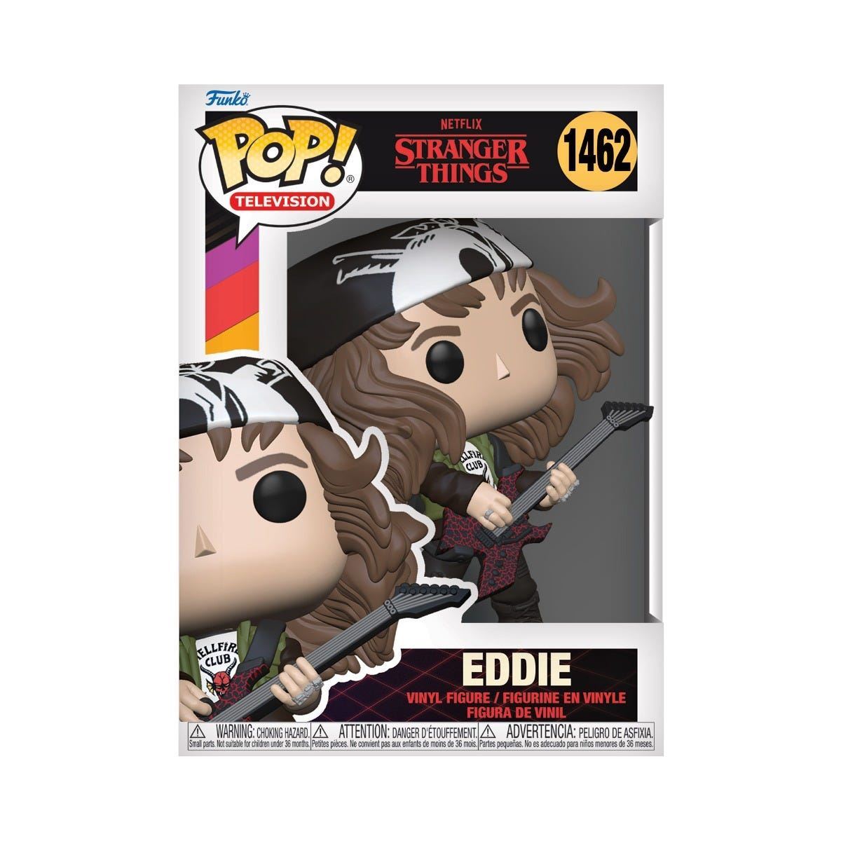 Eddie with Guitar #1462 Pop! Vinyl Figure 72138 – Stranger Things Funko Collectible