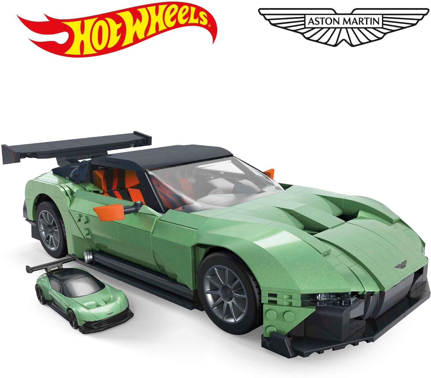 MEGA Hot Wheels Aston Martin Vulcan Vehicle Building Toy 986pcs 10+ HMY97