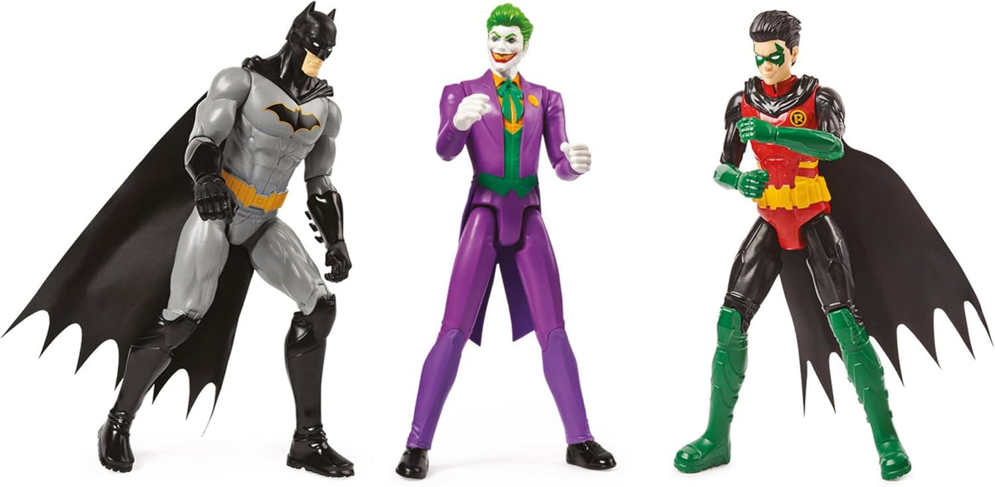 Batman & Robin vs The Joker 30 cm Action Figure 3-Pack – DC Comics Super-Heroes Set SM-6064967 by Spin Master