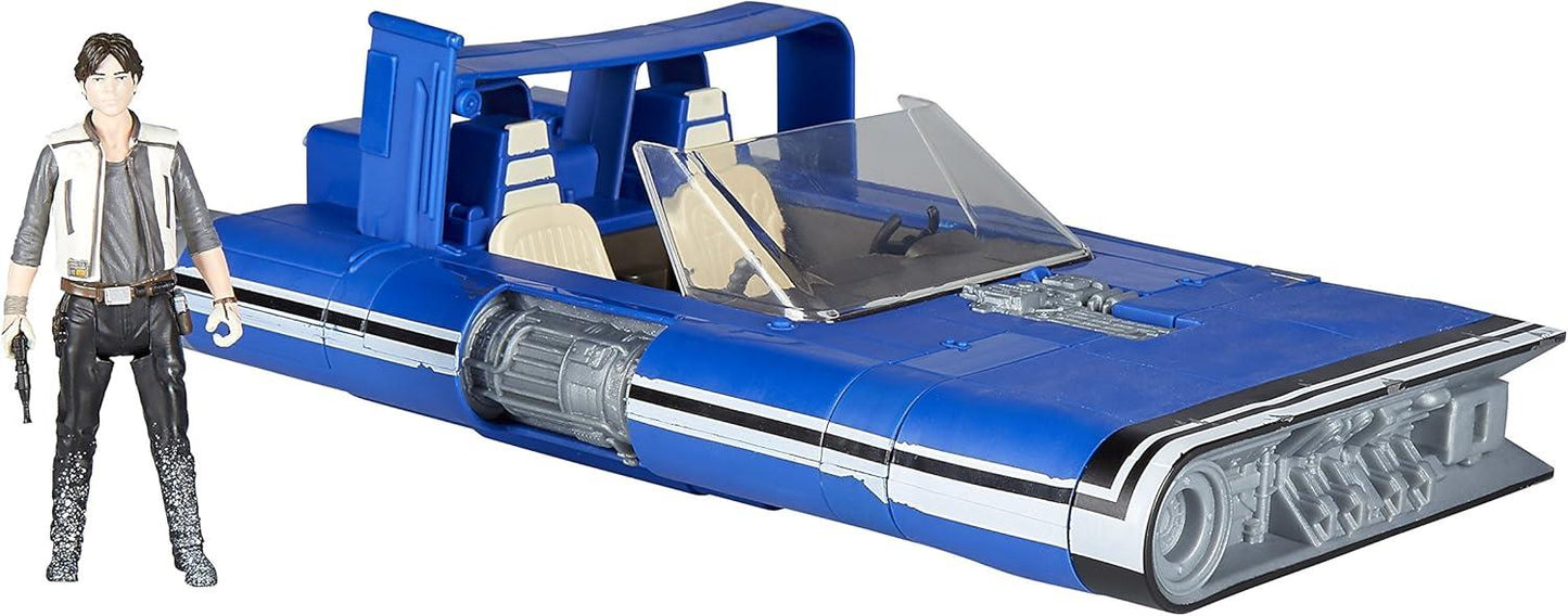 Star Wars Han Solo’s Landspeeder Force Link 2.0 E1263 – Vehicle & Figure Set with Sound Effects (Hasbro)
