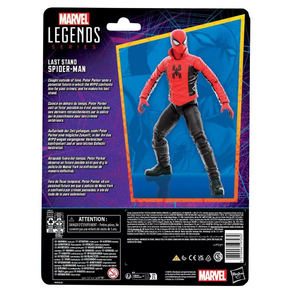 Last Stand Spider-Man 6″ Action Figure – Marvel Legends Series F9020 by Hasbro | Comics-Inspired Poseable Spider-Hero with 20+ Points of Articulation