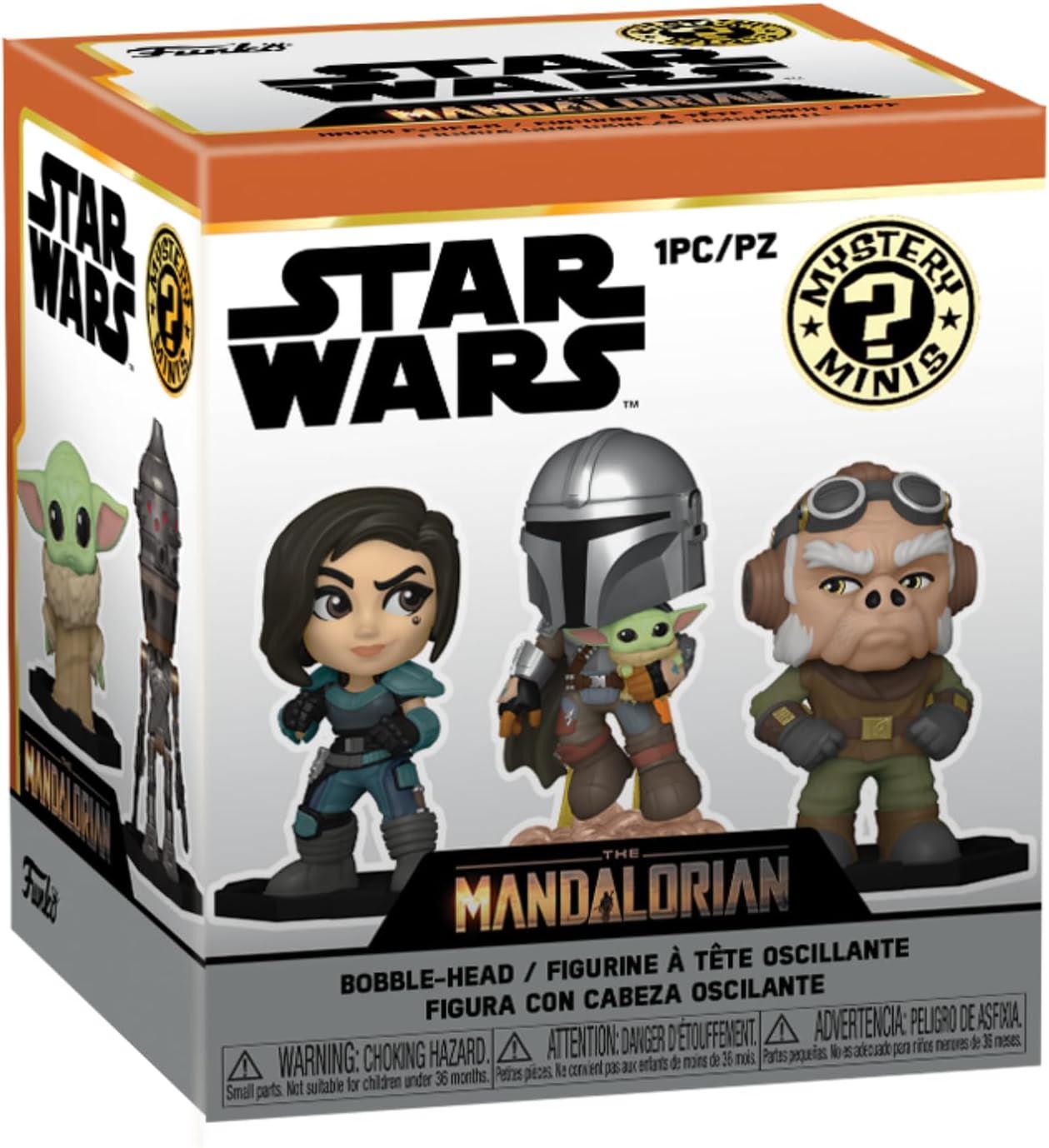 12 FULL BOX Star Wars: The Mandalorian Mystery Minis Bobble-Head Figures (Funko Speciality Series)