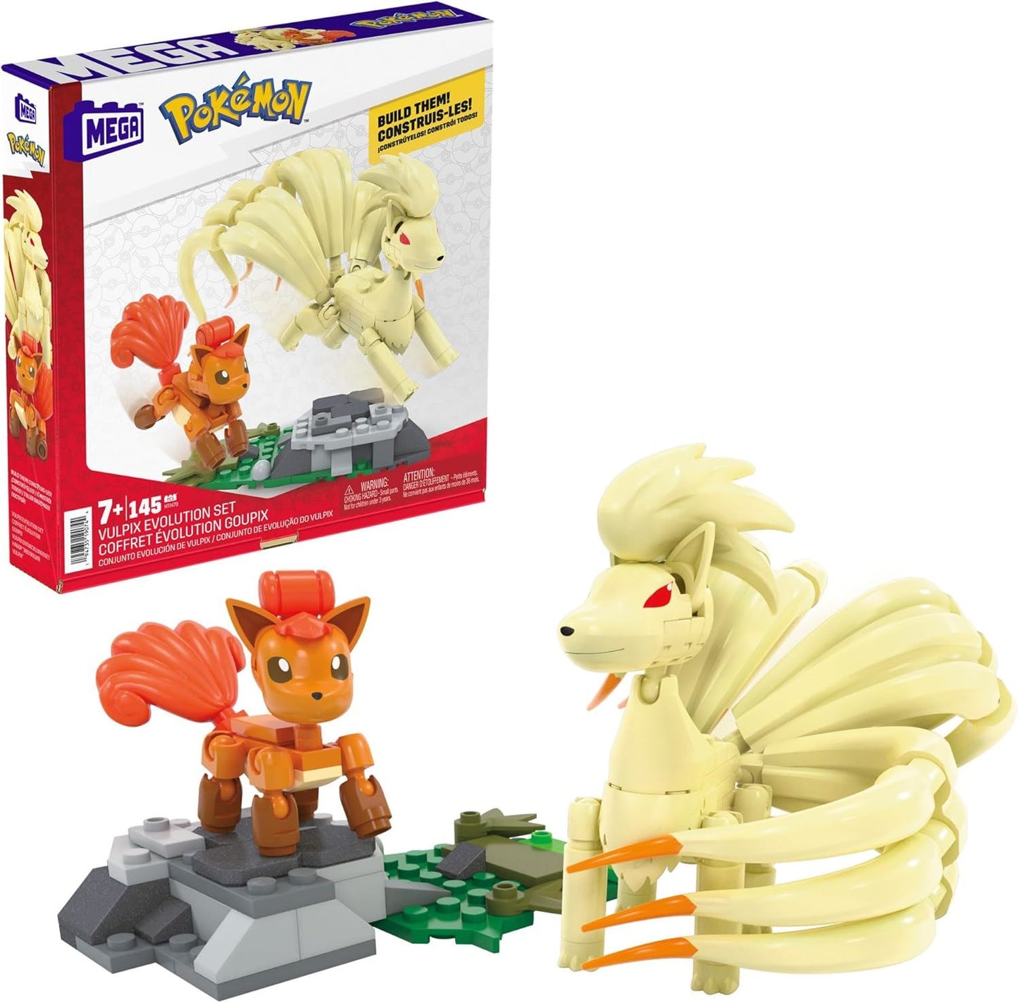 Vulpix Evolution Set HTH79 Pokémon Building Toy Kit (MEGA / Pokemon)