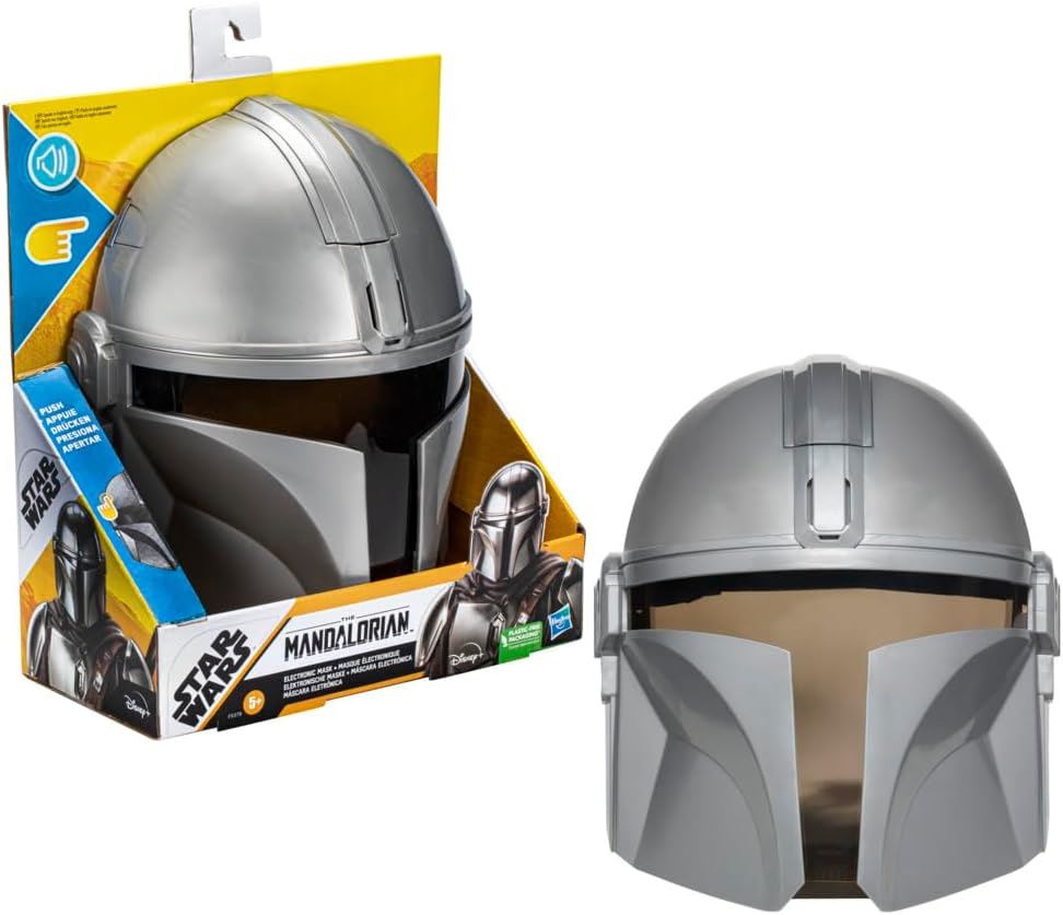 The Mandalorian F5378 Electronic Mask Costume Accessory with Phrases and SFX (Star Wars: The Mandalorian)