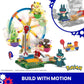 Ferris Wheel Fun HXF80 – MEGA Pokémon Building Toy Kit | Buildable Ferris Wheel Playset with Pikachu & Themed Accessories
