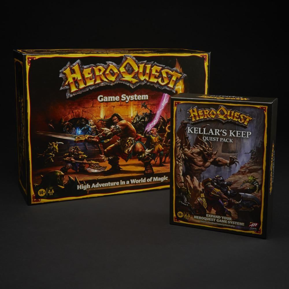 HeroQuest KELLAR'S KEEP Quest Pack Expansion F4543 - Avalon Hill Board Game with 10 Quests & 17 Miniatures