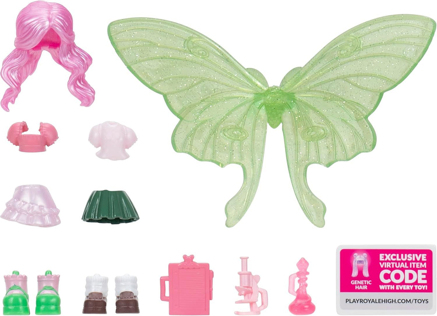 School Spirit Fashion Pack RHY0049 – Royale High Doll Outfit Set with 15 Accessories for Customising Your Character