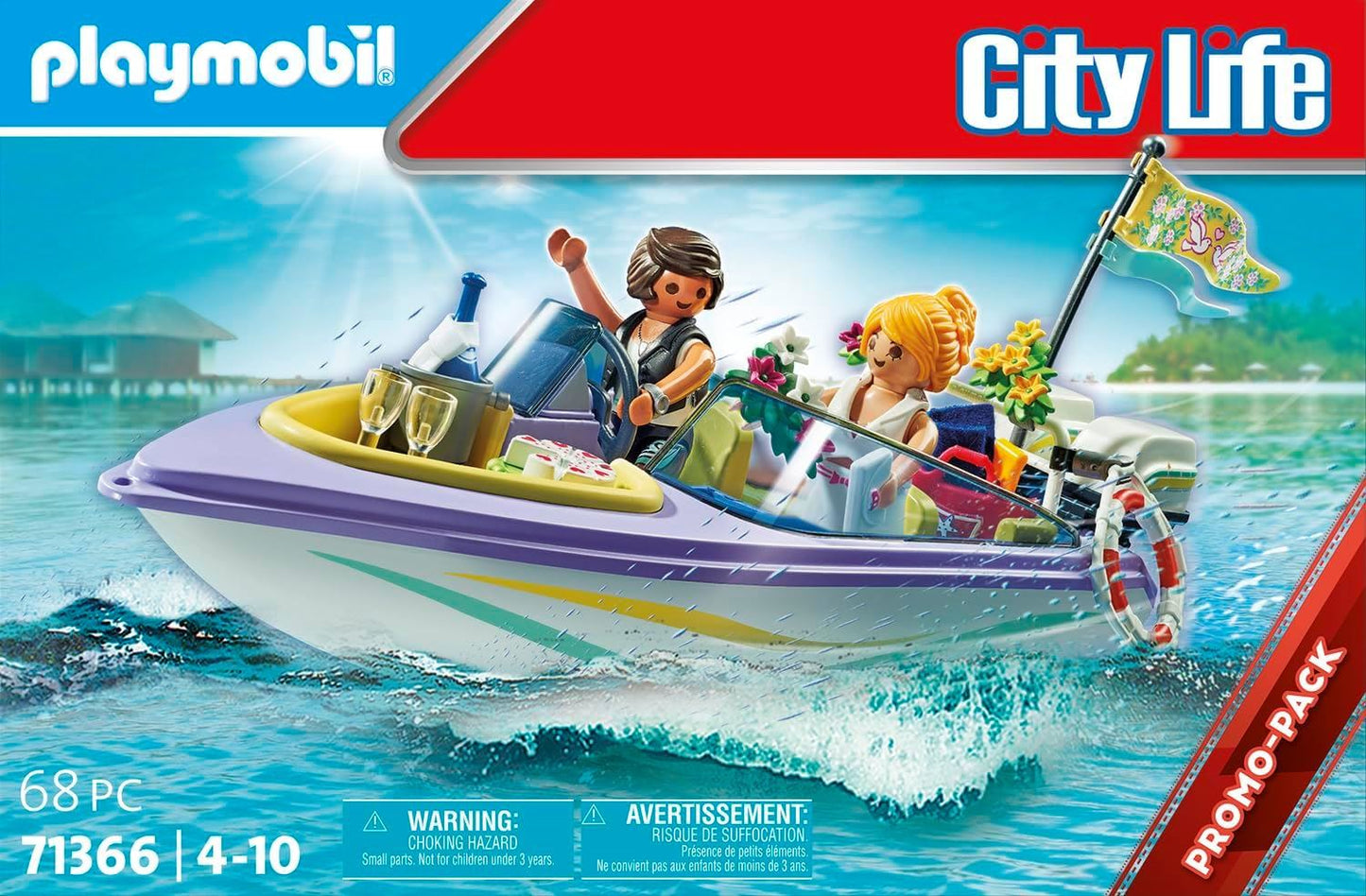 Playmobil City Life Wedding Honeymoon Speedboat Trip Promo Pack 68pcs Age 4+ 71366