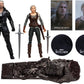 Ciri & Geralt of Rivia 7″ Figure 2-Pack 13813 – The Witcher Season 3 (Netflix) | McFarlane Toys Collector Twin Pack with Accessories