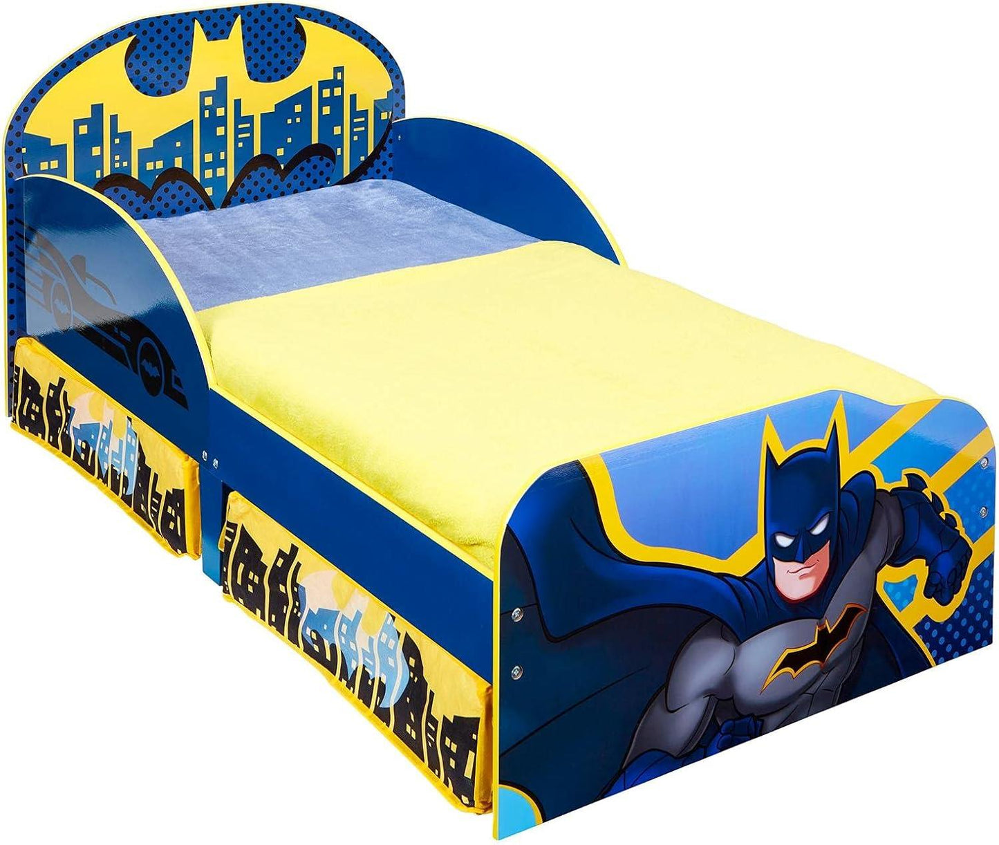 Batman Kids Toddler Bed With Underbed Storage Drawers 90822