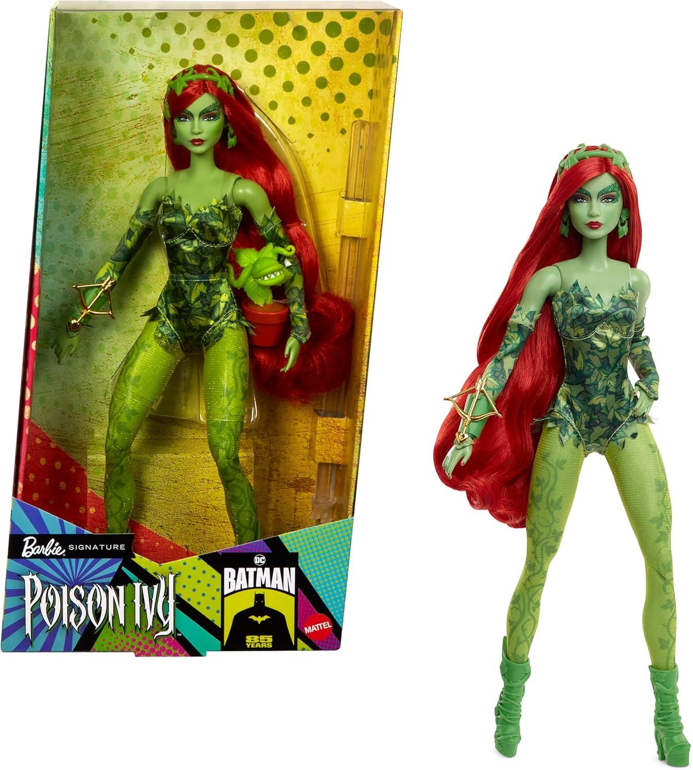 Barbie Signature Poison Ivy DC Batman 85th Anniversary Collectable Mattel HRM51