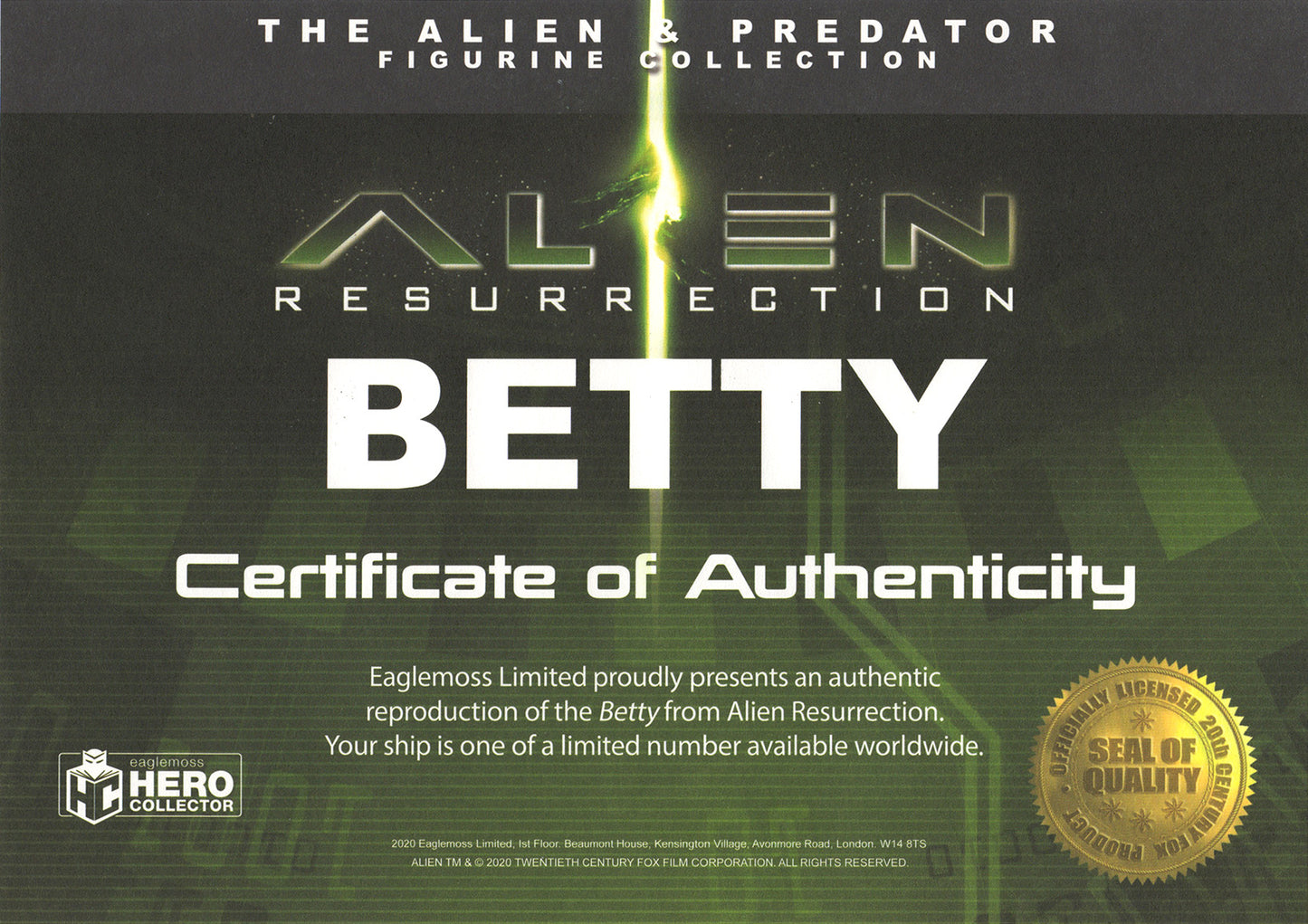 Betty XL EDITION (The Alien and Predator Figurine Collection / Eaglemoss)