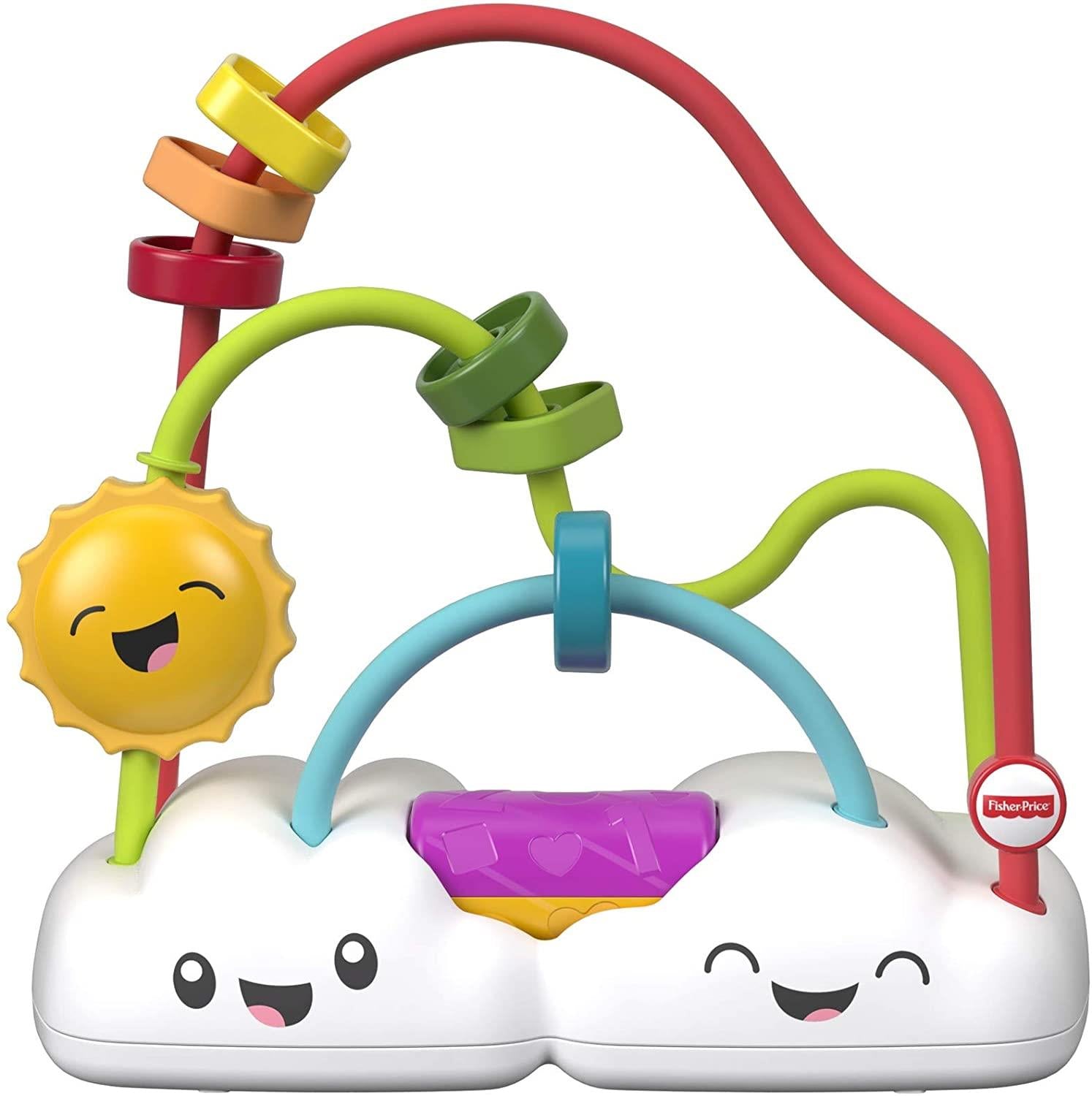 Fisher-Price FYL50 Chasing Rainbows Bead Maze Colourful Infant Baby Toy