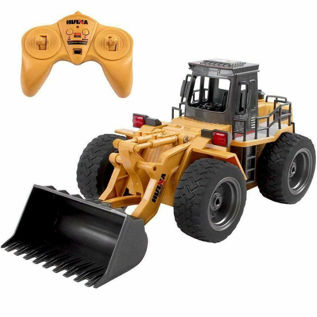 Huina CY1520 2.4G 6ch RC Bulldozer with Die Cast Bucket Construction Vehicle Toy