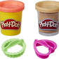 PLAY-DOH RED Chocolate Chip Cookie Canister Play Food Set with 2 Non-Toxic Colors