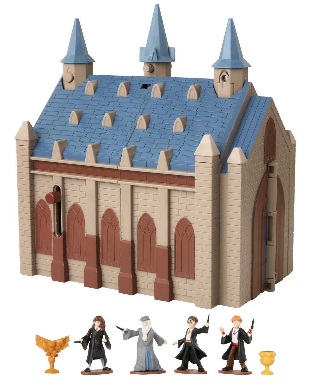 Harry Potter HOGWARTS GREAT HALL Mini Playset (5 Interactive Features, 4 Mini...