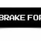 JINX Minecraft I BRAKE FOR PORKCHOP Bumper Sticker (Black)