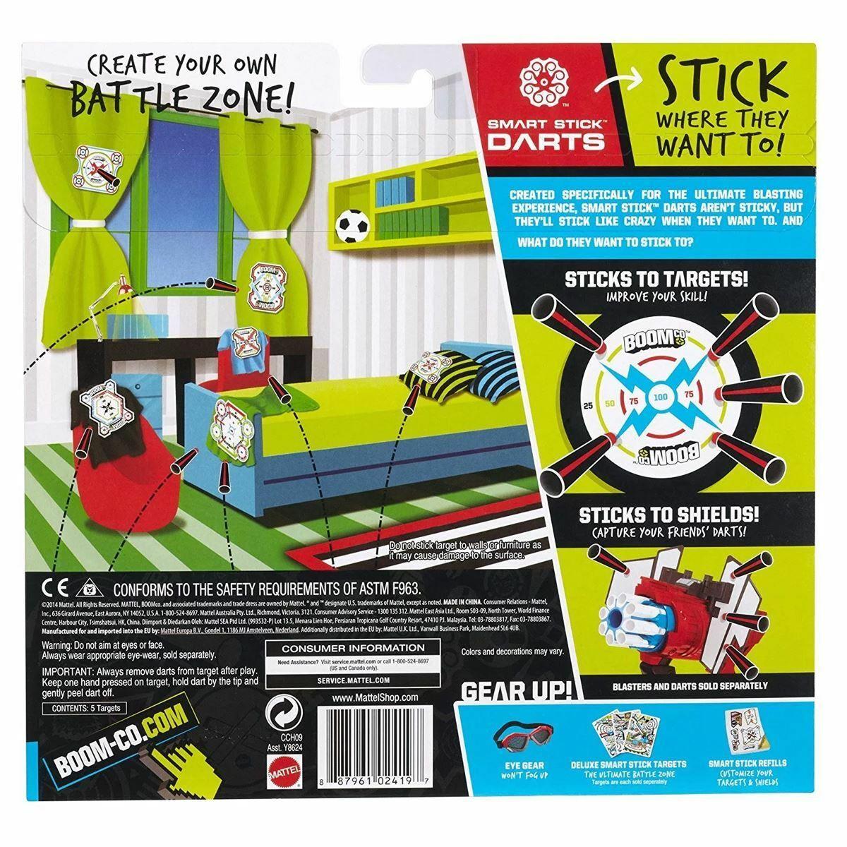 BOOMco SMART STICK TARGET™ Soft Darts Targets Playset Toy Official